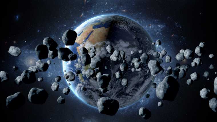 столкновение астероида с землей