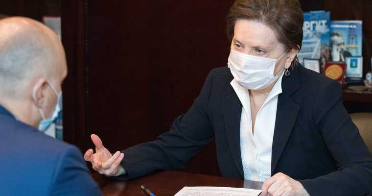Губернатор ХМАО Комарова встреча глава Сургута Филатов